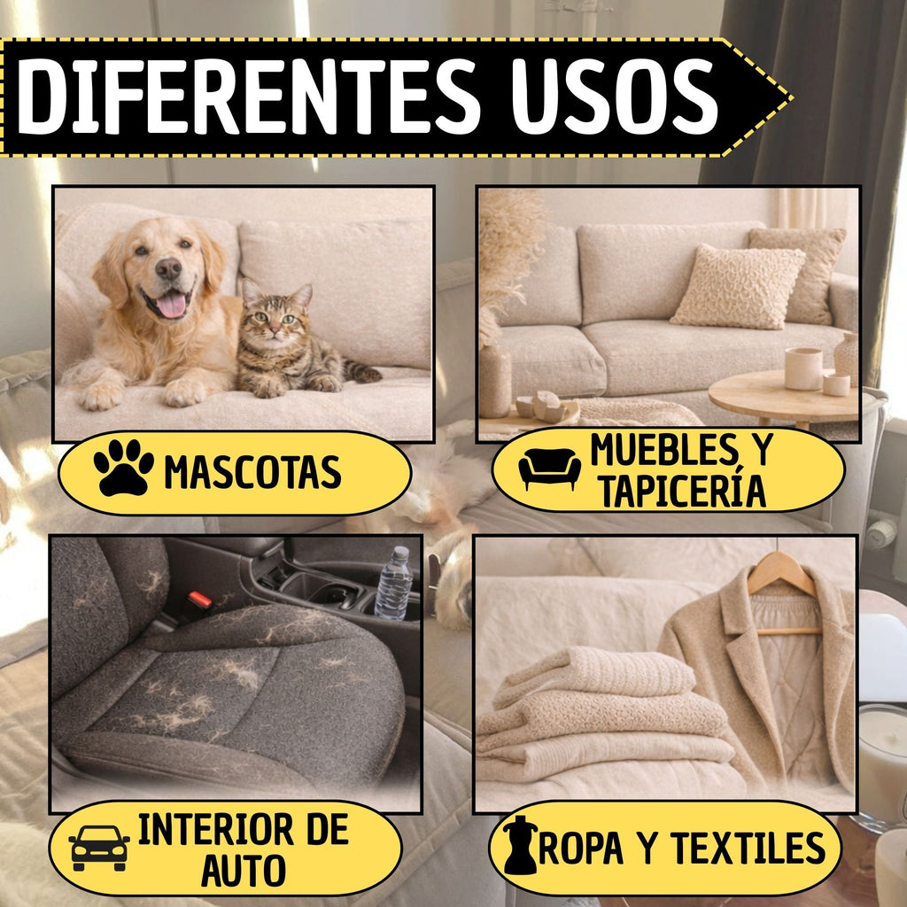 Guante Removedor de Pelo 2 en 1 🐶🐱 ¡Elimina el pelo de tu mascota en segundos sin esfuerzo!