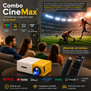 🎬 Combo CineMax™ | Proyector LED Full HD + TV Stick + Control Remoto | Convierte Tu Casa en un Cine